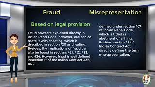 What is Difference Between Fraud amp Misrepresentation [upl. by Nalim761]