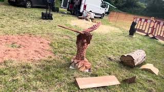 A fabulous range of wooden sculpture at Caerleon festival 2024 [upl. by Okoyk]